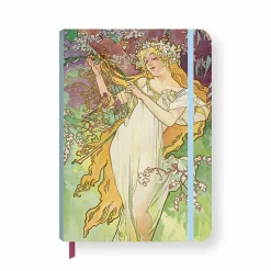 Cahier à élastique Alphonse Mucha - Le Printemps