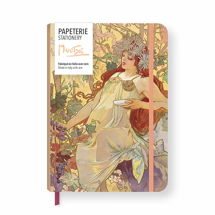 Cahier à élastique Alphonse Mucha - L'Automne
