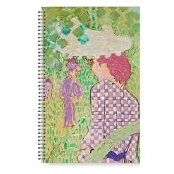 Cahier à spirale Bonnard Femme à la robe quadrillée