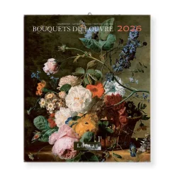 Calendrier 2026 - Bouquets du Louvre - 15,5x18cm
