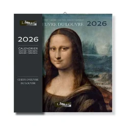 Discount Calendrier 2026 - Chefs-d'œuvre du Louvre - 30x30 cm Calendriers Et Agendas