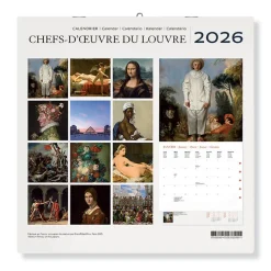 Discount Calendrier 2026 - Chefs-d'œuvre du Louvre - 30x30 cm Calendriers Et Agendas