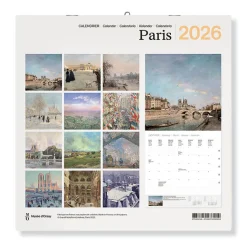 Outlet Calendrier 2026 - Paris Peintures - 30x30 cm Calendriers Et Agendas