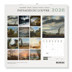 Calendrier 2026 - Paysages du Louvre - 30x30 cm