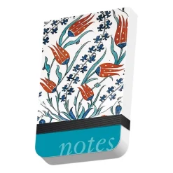 Online Calepin à élastique Iznik - Plat aux trois tulipes et jacynthes Cahiers Et Carnets