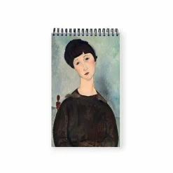 Carnet de croquis 30 feuilles Amedeo Modigliani - La chevelure noire, dit aussi Jeune fille brune assise, 1918 Cahiers Et Carnets