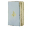 Carnet papier bouilli en cuve - Monogramme de Marie-Antoinette - Bleu