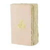 Outlet Carnet papier bouilli en cuve - Monogramme de Marie-Antoinette - Saumon Cahiers Et Carnets