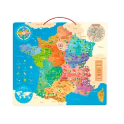 Outlet Carte de France éducative magnétique Loisirs Créatifs
