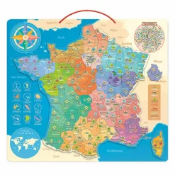 Outlet Carte de France éducative magnétique Loisirs Créatifs