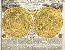 Discount Carte de la Lune : Tabula selenographica (affiches d'art encadrées) Affiches D'Art Encadrées