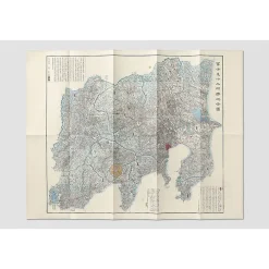 Carte des environs de Tōkyō et du mont Fuji