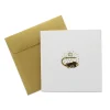 Carte double avec enveloppe - Salamandre du tympan de la porte Dorée - Château de fontainebleau