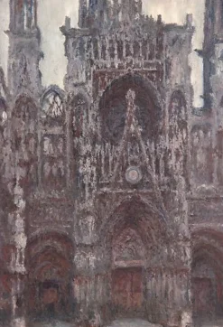 Discount Cathédrale de Rouen, le portail vue de face, harmonie brune (panneaux acryliques) Panneaux Acryliques|Toiles Sur Châssis