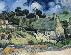 Chaumes de Cordeville à Auvers-sur-Oise (affiches d'art encadrées)