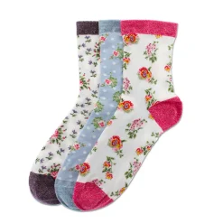 Chaussettes Marie-Antoinette Rose et perle 36/41 - Château de Versailles