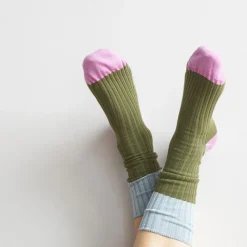Hot Chaussettes Olive Chaussettes