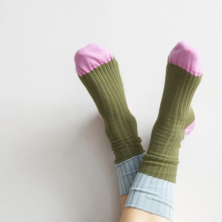 Hot Chaussettes Olive Chaussettes