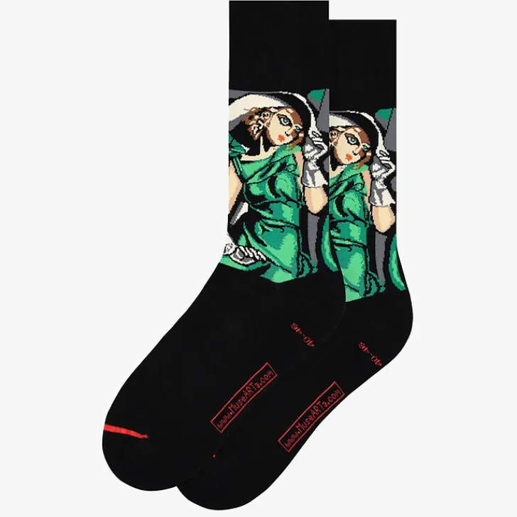 Hot Chaussettes Tamara de Lempicka - Jeune fille en vert Chaussettes