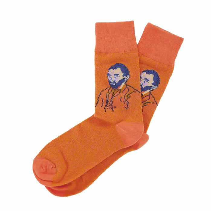 Chaussettes Vincent van Gogh - Autoportrait Orange 41/46 - Musée d'Orsay