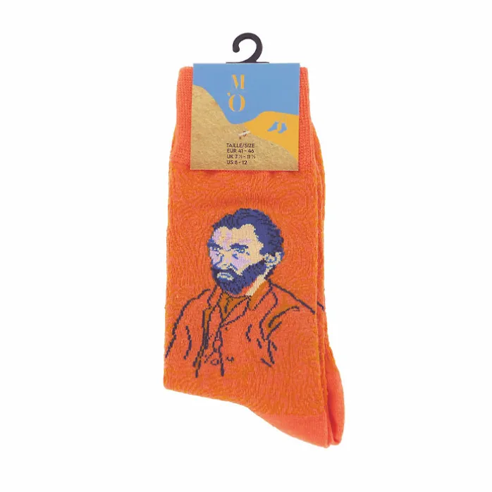 Chaussettes Vincent van Gogh - Autoportrait Orange 41/46 - Musée d'Orsay