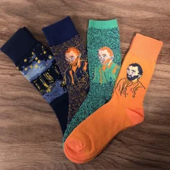 Chaussettes Vincent van Gogh - Autoportrait bleu41/46 - Musée d'Orsay