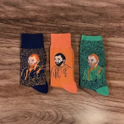 Chaussettes Vincent van Gogh - Autoportrait bleu41/46 - Musée d'Orsay