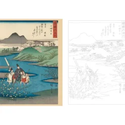 Chefs-d'œuvre du Japon à colorier