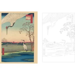 Chefs-d'œuvre du Japon à colorier