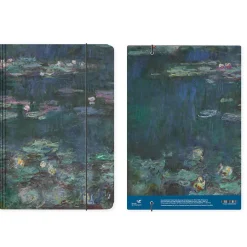 Chemise à élastique Claude Monet - Nymphéas, Reflets verts - A4