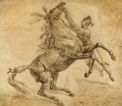 Sale Cheval tenu à la bride, en se cabrant (toiles sur châssis) Toiles Sur Châssis|Affiches D'Art