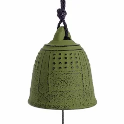 Cloche en fonte Campana Feng Shui Furin Iwashu - Vert