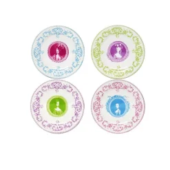Coffret de 4 assiettes mignardises "Marie-Antoinette"