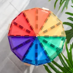 Discount Coffret 30 pièces Tuiles magnétiques Géomètrie Rainbow - Connetix Jeux