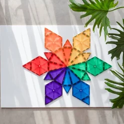 Discount Coffret 30 pièces Tuiles magnétiques Géomètrie Rainbow - Connetix Jeux