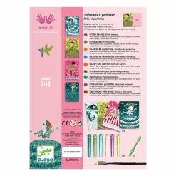 Discount Coffret Tableaux à pailleter - Robes à paillettes - Djeco Loisirs Créatifs