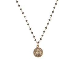 Sale Collier Abeille - Brun Colliers Et Pendentifs