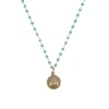 Collier Abeille - Vert d'eau