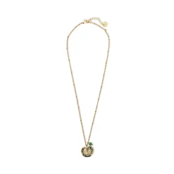 Collier court Nymphéa Perle en aventurine - Les Cleias