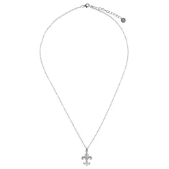 Collier Fleur de Lys strass