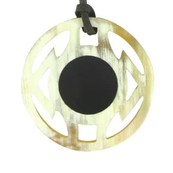 Best Collier graphique en corne - Blond Colliers Et Pendentifs