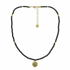 Collier Œil - Perles d'onyx