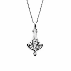 Collier-pendentif Art Nouveau 2 Gingko