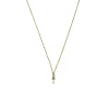 Collier-pendentif Égyptien Croix de vie - Chaîne boules 60cm