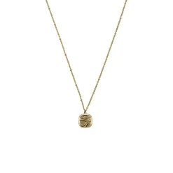 Collier-pendentif Égyptien Œil - Chaîne boules 60cm