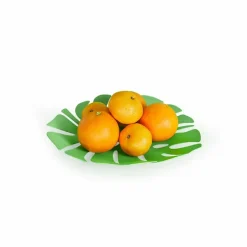 Corbeille à fruits en métal Monstera Vert - Balvi