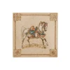 Coupe carrée - Chevaux du vent 17x17cm - Faïencerie de Gien