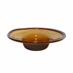 Coupelle plate ambre