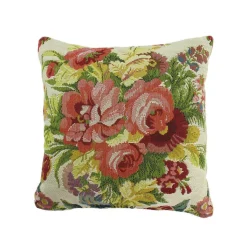 Sale Coussin tapisserie Bouquet Art De La Maison