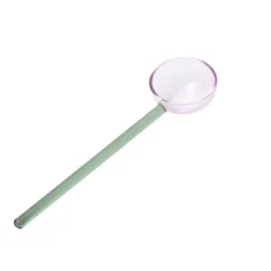 Clearance Cuillère en verre Rose / vert Art De La Table